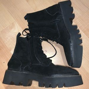 Jeffrey Campbell platform combat boots